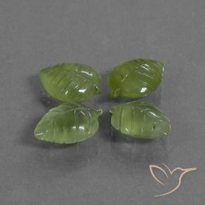 Gemas de Prehnite Verde medio natural de 26.02 ct, Elegante, Transparente