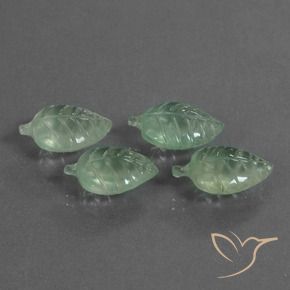 Gemas de Prehnite Verde menta claro natural de 20.20 ct, Elegante, Transparente