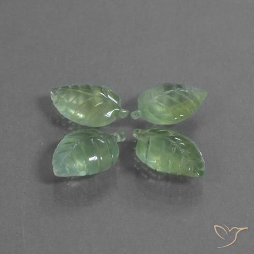 Gemas de Prehnite Verde claro natural de 23.84 ct, Elegante, Transparente