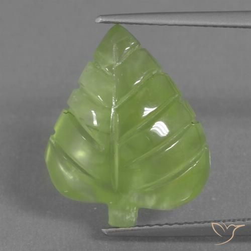 9.92ct Natural Verde lima Prehnite, Elegante, Transparente