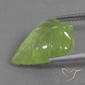 Prehnite Verde lima natural de 9.92 ct, Elegante, Transparente