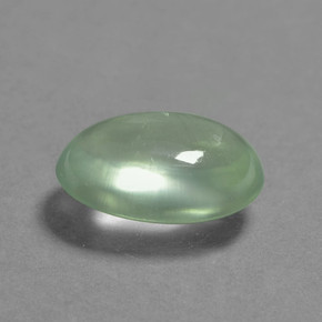 Prehnita verde natural de 2,05 ct, corte óvalo, translúcido