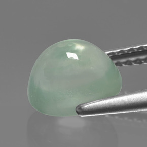 Prehnite Verde salvia muy claro natural de 2.39 ct, Corte Óvalo, Translúcido