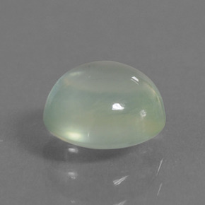 Prehnite Verde natural de 1.16 ct, Corte Redondo, Translúcido