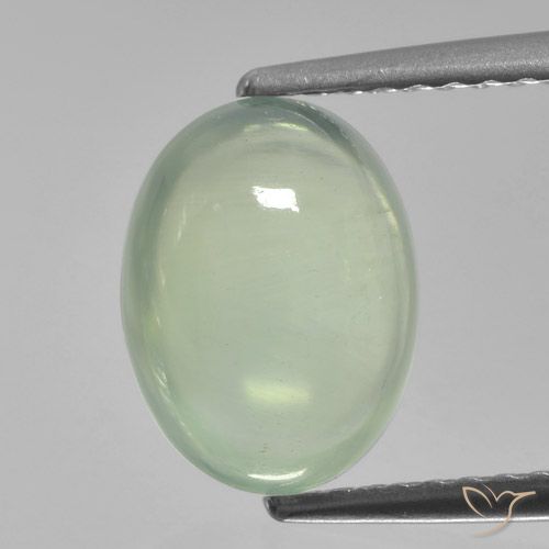 2.49ct Natural Verde claro Prehnite, Ovalada, Translúcido