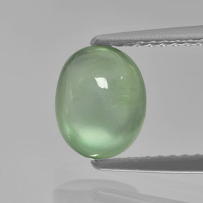 Prehnite Verde natural de 1.92 ct, Corte Óvalo, Translúcido