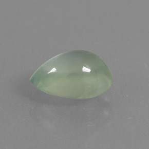 Prehnita verde natural de 1,62 ct, en forma de pera, translúcido