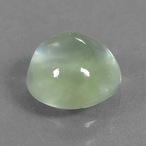Prehnite Verde natural de 1.60 ct, Corte Redondo, Translúcido
