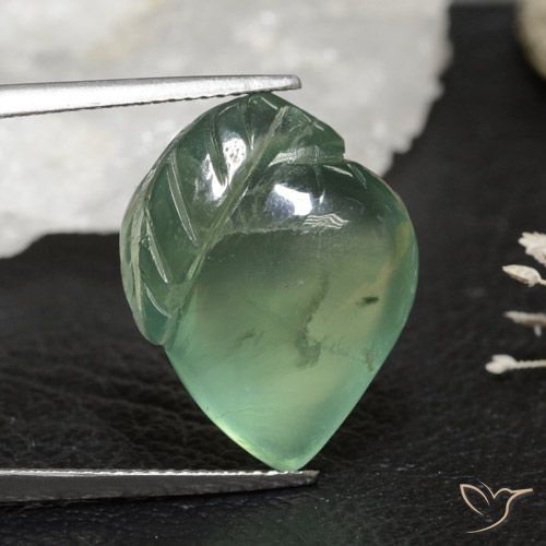 19.72ct Natural Verde terroso Prehnite, Elegante, Transparente