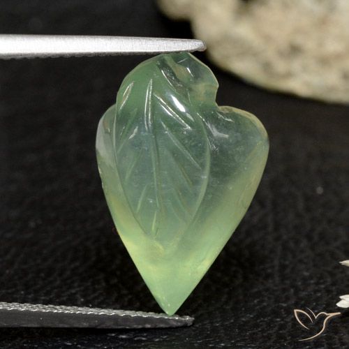 14.97ct Natural Verde amarillento Prehnite, Elegante, Transparente