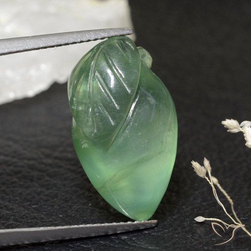 17.47ct Natural Verde claro Prehnite, Elegante, Transparente