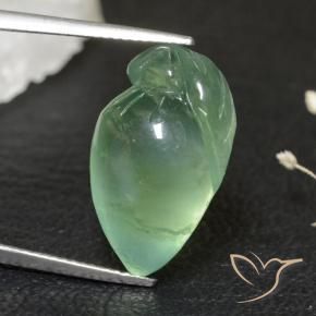 Prehnite Verde claro natural de 17.47 ct, Elegante, Transparente