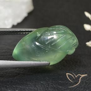 Prehnite Verde claro natural de 17.47 ct, Elegante, Transparente