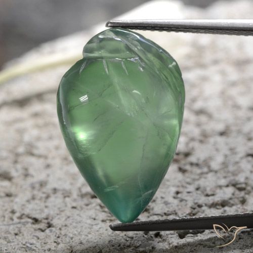 15.69ct Natural Verde claro Prehnite, Elegante, Translúcido
