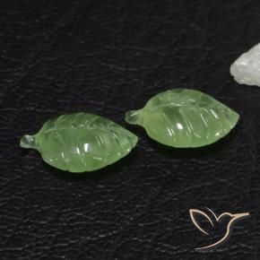 Gemas de Prehnite Verde medio natural de 7.38 ct, Elegante, Transparente