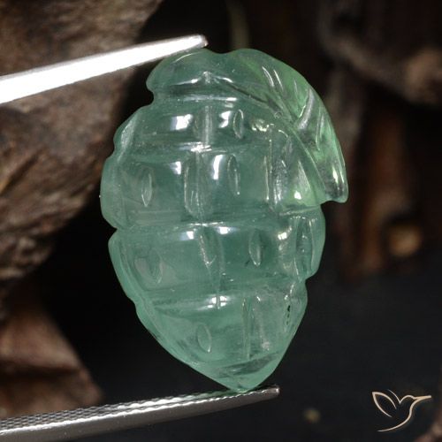 19.26ct Natural Verde claro Prehnite, Elegante, Translúcido