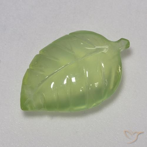Prehnite Verde lima natural de 7.38 ct, Elegante, Transparente