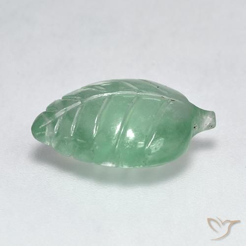 Prehnite Verde menta natural de 4.94 ct, Elegante, Transparente