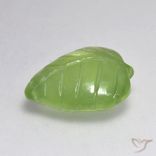 Prehnite Verde amarillento natural de 4.86 ct, Elegante, Transparente