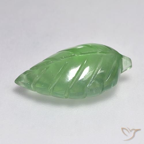 Prehnite Verde pera natural de 7.19 ct, Elegante, Transparente