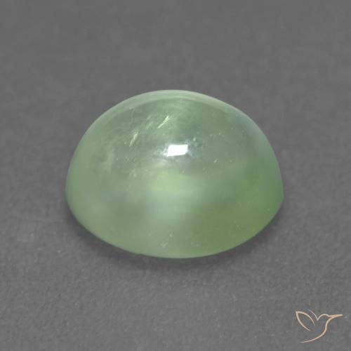 Prehnite Verde amarillo claro natural de 2.04 ct, Ovalada, Transparente