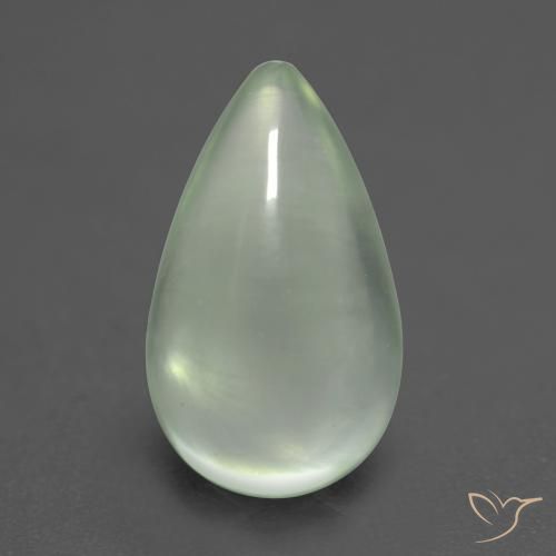 2.58ct Natural Verde muy claro Prehnite, En forma de pera, Transparente