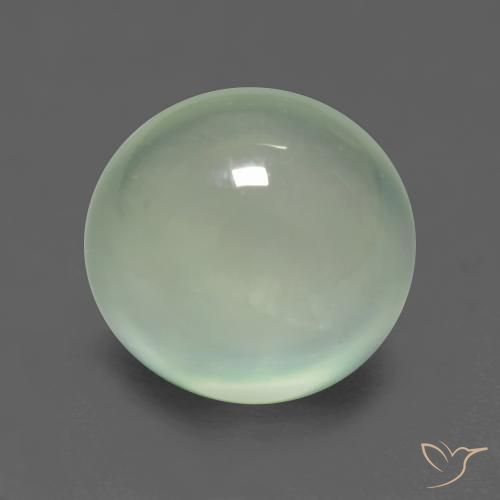 2.75ct Natural Verde salvia muy claro Prehnite, Ovalada, Transparente