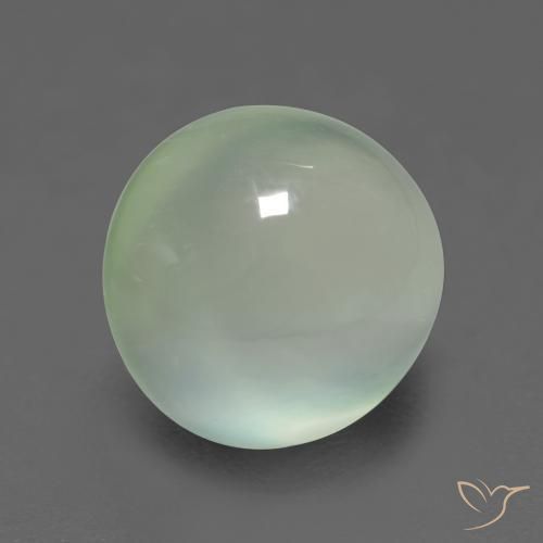 Prehnite Verde salvia muy claro natural de 2.75 ct, Ovalada, Transparente