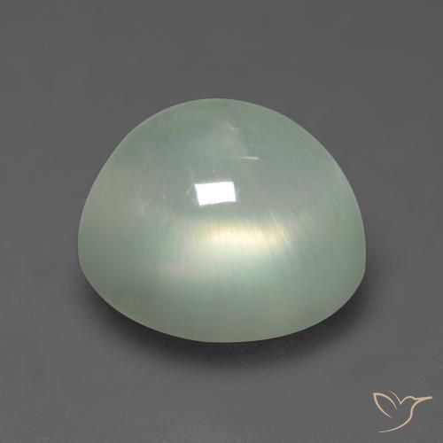 Prehnite Verde salvia muy claro natural de 2.75 ct, Ovalada, Transparente