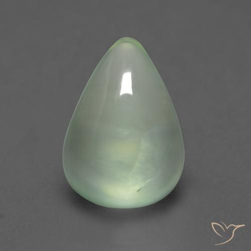 2.72ct Natural Verde pera claro Prehnite, En forma de pera, Transparente