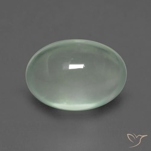 2.42ct Natural Verde pera claro Prehnite, Ovalada, Transparente