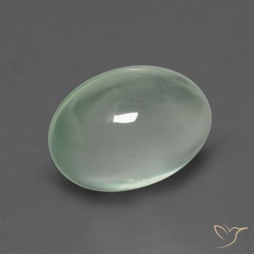 Prehnite Verde pera claro natural de 2.42 ct, Ovalada, Transparente