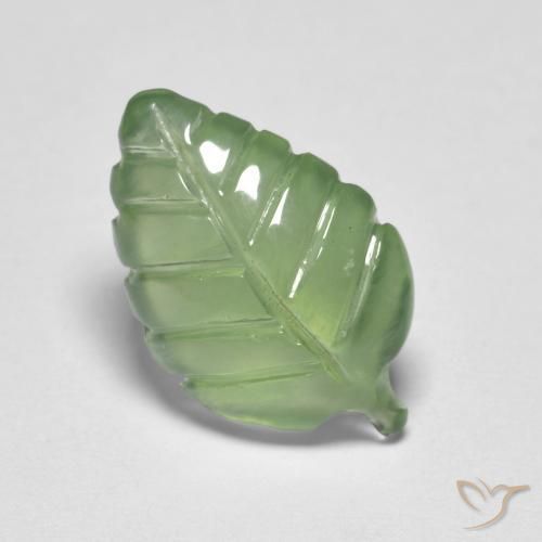 Prehnite Verde amarillento natural de 3.86 ct, Elegante, Transparente