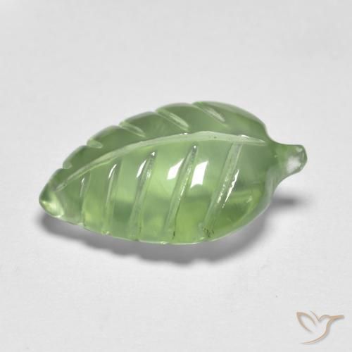 Prehnite Verde amarillento natural de 3.86 ct, Elegante, Transparente