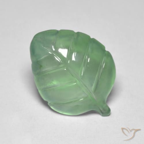 Prehnite Verde claro natural de 5.96 ct, Elegante, Transparente