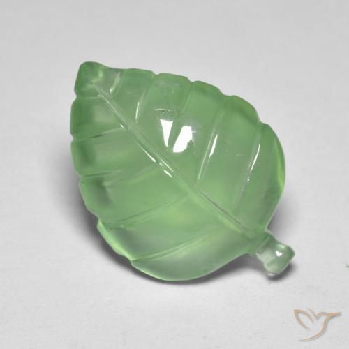 Prehnite Verde amarillo natural de 6.73 ct, Elegante, Transparente