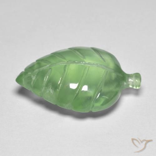 Prehnite Verde amarillo natural de 6.73 ct, Elegante, Transparente