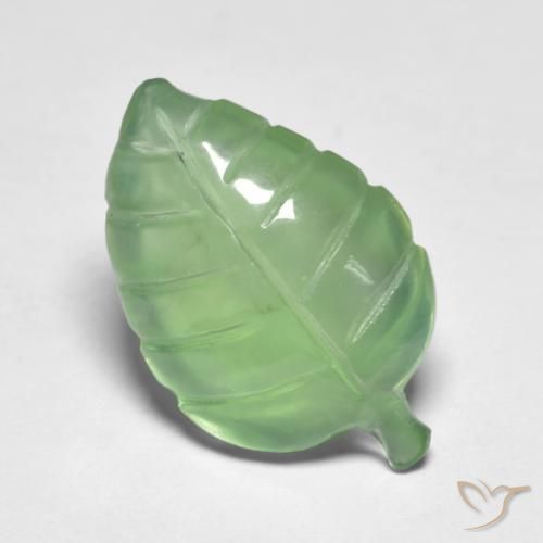 Prehnite Verde amarillento natural de 8.13 ct, Elegante, Transparente