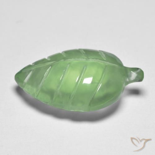Prehnite Verde amarillento natural de 8.13 ct, Elegante, Transparente