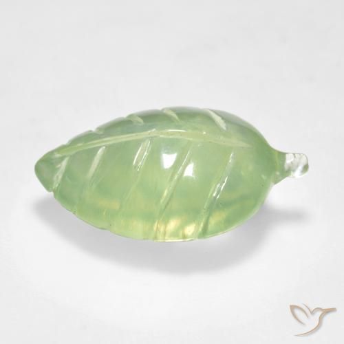 Prehnite Verde amarillo natural de 8.89 ct, Elegante, Transparente