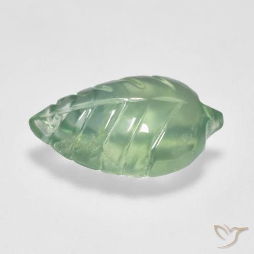 Prehnite Verde amarillo claro natural de 3.70 ct, Elegante, Transparente