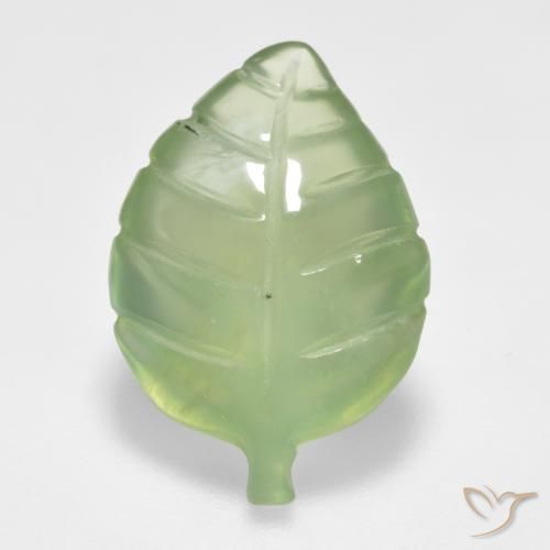 6.45ct Natural Verde medio Prehnite, Elegante, Transparente