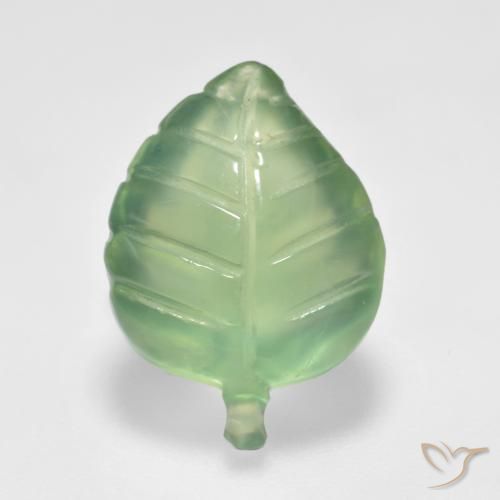 6.06ct Natural Verde pera Prehnite, Elegante, Transparente