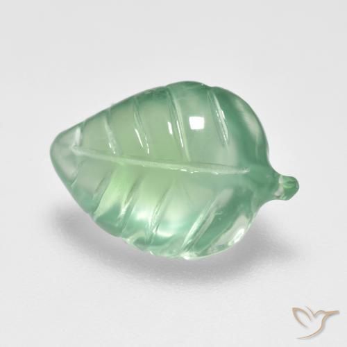 Prehnite Verde frío natural de 5.43 ct, Elegante, Transparente