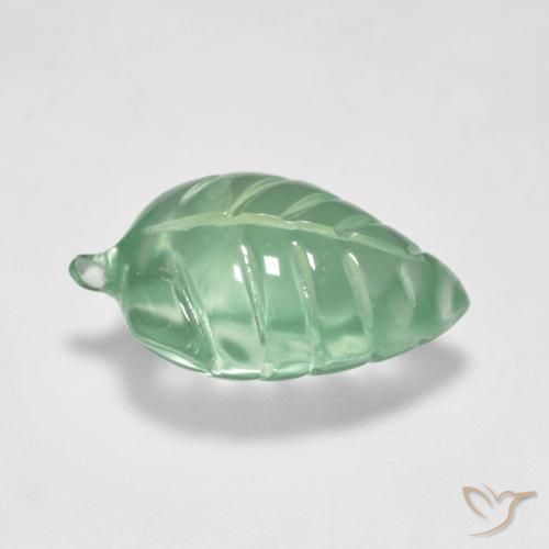 Prehnite Verde frío natural de 5.43 ct, Elegante, Transparente