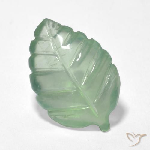 Prehnite Verde pera claro natural de 5.25 ct, Elegante, Transparente