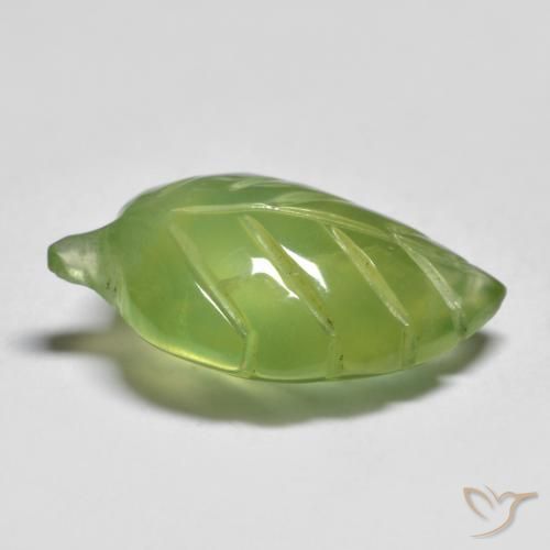 Prehnite Verde lima natural de 6.88 ct, Elegante, Transparente