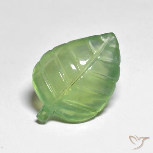 Prehnite Verde Oliva natural de 8.23 ct, Elegante, Transparente