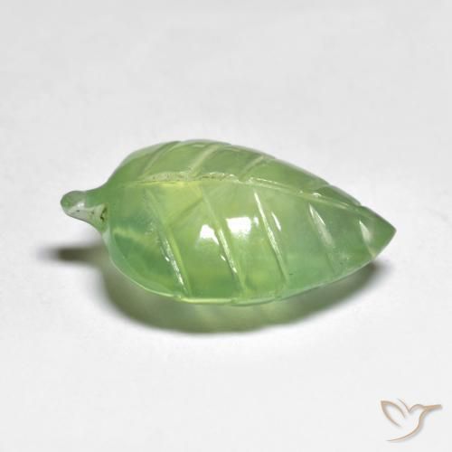 Prehnite Verde Oliva natural de 8.23 ct, Elegante, Transparente