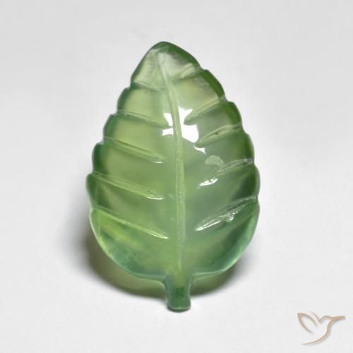 6.92ct Natural Verde pera Prehnite, Elegante, Transparente